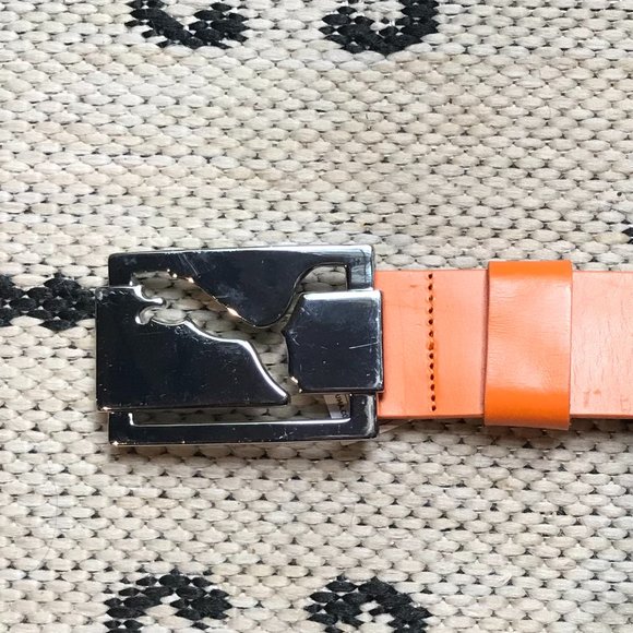 puma leather belt